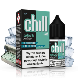 CHILL OUT SALT CUKIERKI MIĘTOWE ICE 20MG 10ML