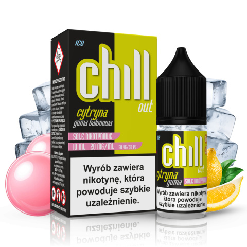 CHILL OUT SALT CYTRYNA GUMA ICE 20MG 10ML