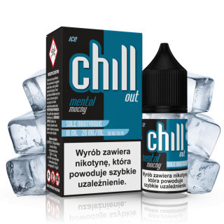 CHILL OUT SALT MENTOL MOCNY ICE 20MG 10ML