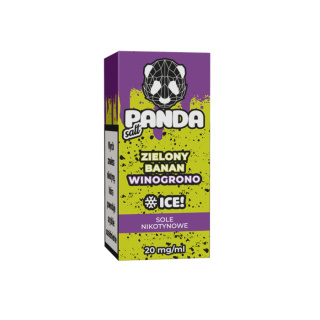 PANDA DOUBLE SALT 10 ML - ZIELONY BANAN WINOGRONO ICE 20 MG