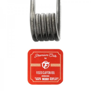 PREMIUM COILS FUSED CLAPTON RDL NI80 0.50 Ω 3 MM Ø (10 SZT)