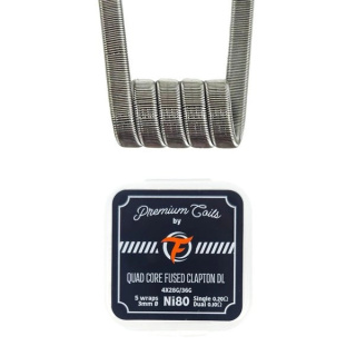 PREMIUM COILS QUAD CORE FUSED CLAPTON DL NI80 0.20 Ω 3 MM Ø (10 SZT)