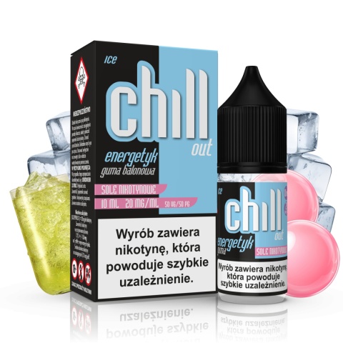 CHILL OUT SALT ENERGETYK GUMA BALONOWA ICE 20MG 10ML A26