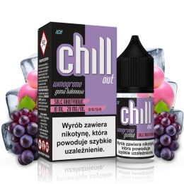 CHILL OUT SALT WINOGRONO GUMA BALONOWA ICE 20MG 10ML