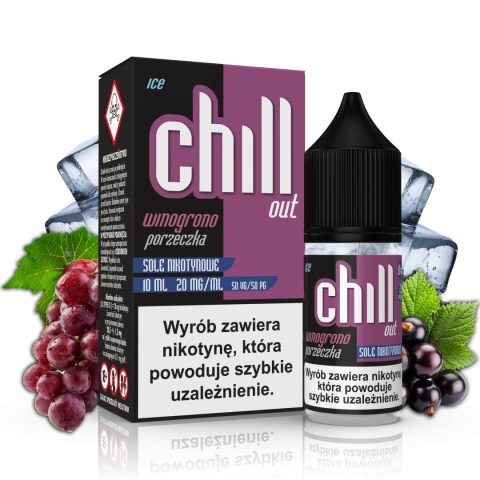 CHILL OUT SALTS WINOGRONO PORZECZKA ICE 20 MG 10 ML A26