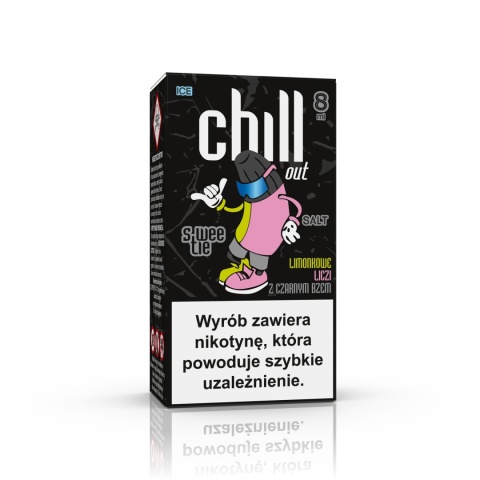 CHILL OUT SWEETIE SALT LIMONKOWE LICZI Z CZARNYM BZEM ICE 20MG 8ML A26