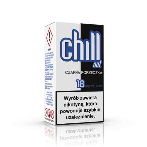 LIQUID CHILL OUT 18 MG 10 ML - CZARNA PORZECZKA